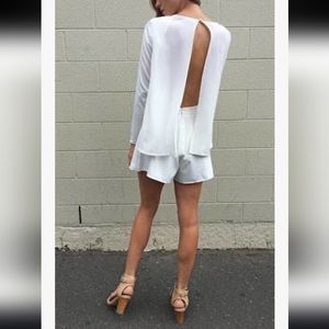The Fifth Label White Open-Back Romper